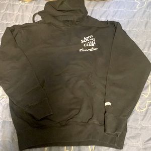 authentic Anti social social club hoodie collab w neighborhood